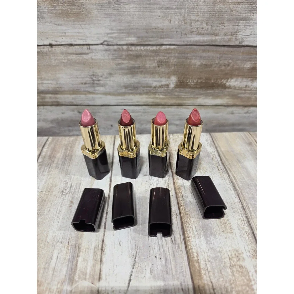 4-L'Oreal Colour Riche Creme Perle Lipstick 354 368 315 370 Rose Gold Mauve READ